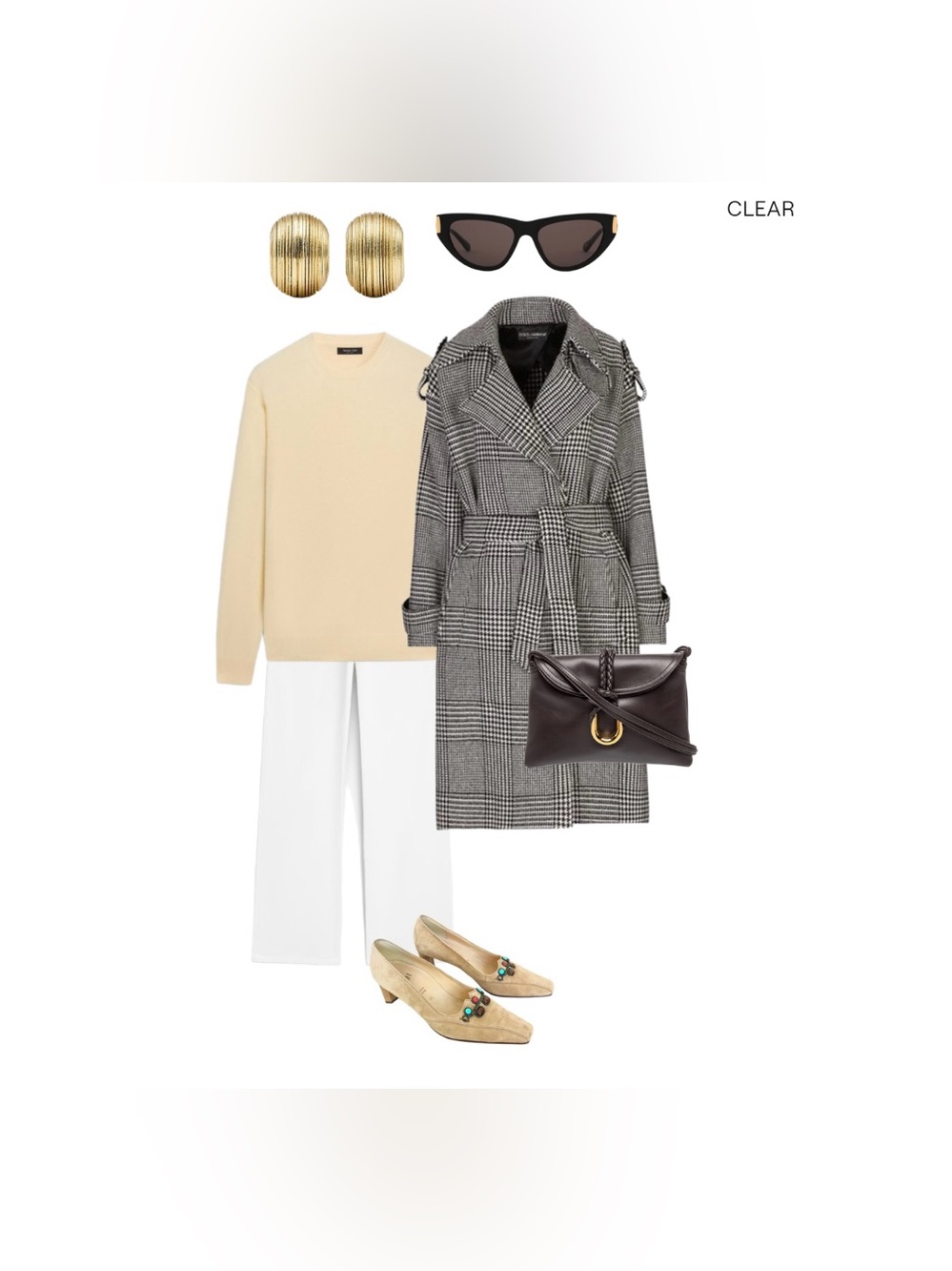 Högl Taupe Suede Pointed-Toe Embellished Heeled Loafers with Stone Detail
